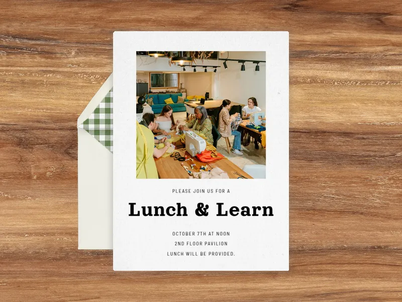 Classic Poster (Photo) - meetings - Invitation