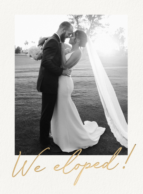 Special Announcement (Photo) - wedding_announcements - Card