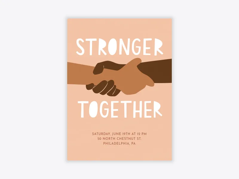 Stronger Together - juneteenth - Invitation