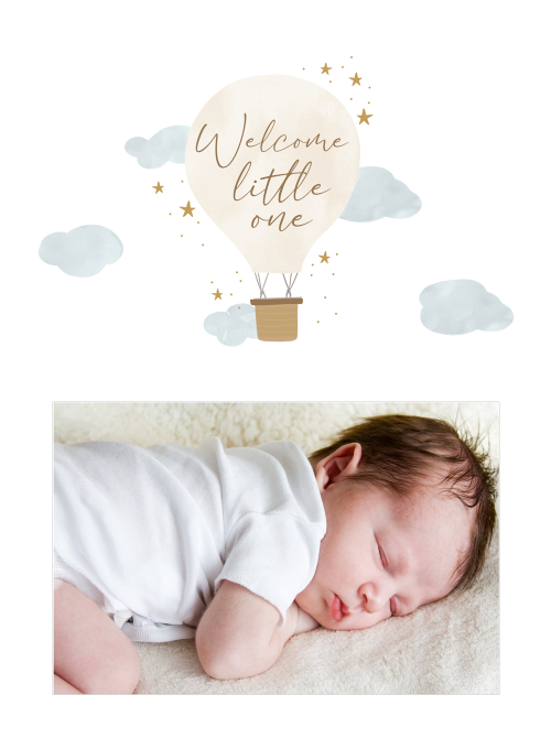 Baby Balloon (Photo) - birth_announcements - Card