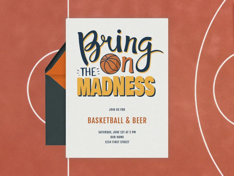 Bring on the Madness Type - college_basketball - Invitation