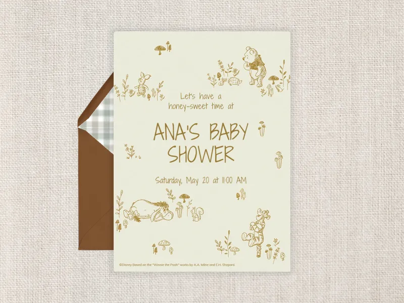 Disney’s Winnie the Pooh: Always Together - characters - Invitation