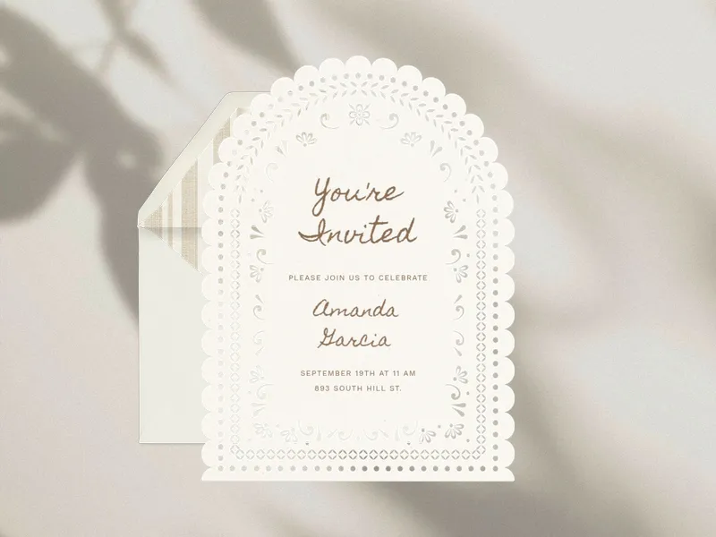 Dreamy Arch - christening - Invitation