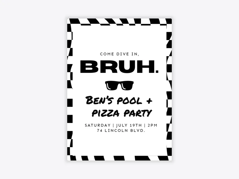 Pool Bruh - featured - Invitation