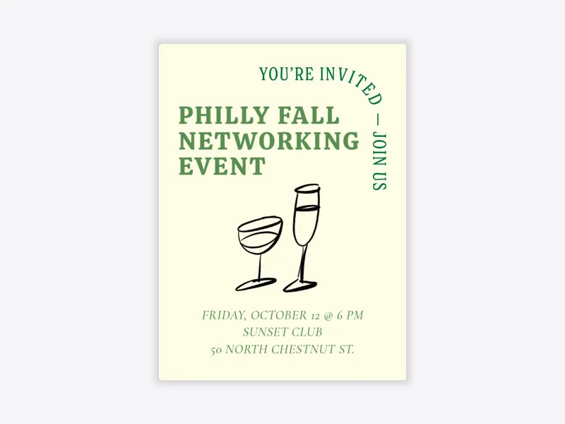 Let the Convos Flow - networking - Invitation