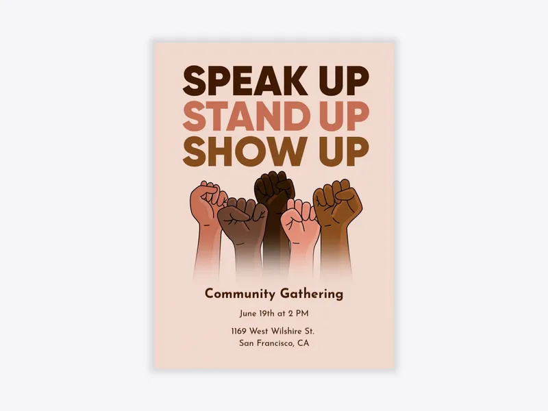 Stand Up - juneteenth - Invitation