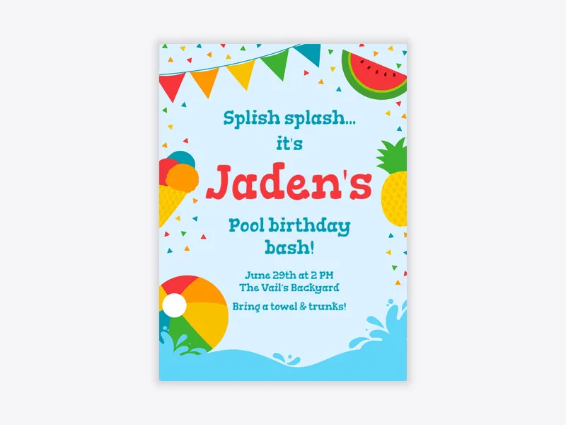 Summer Joys - featured - Invitation