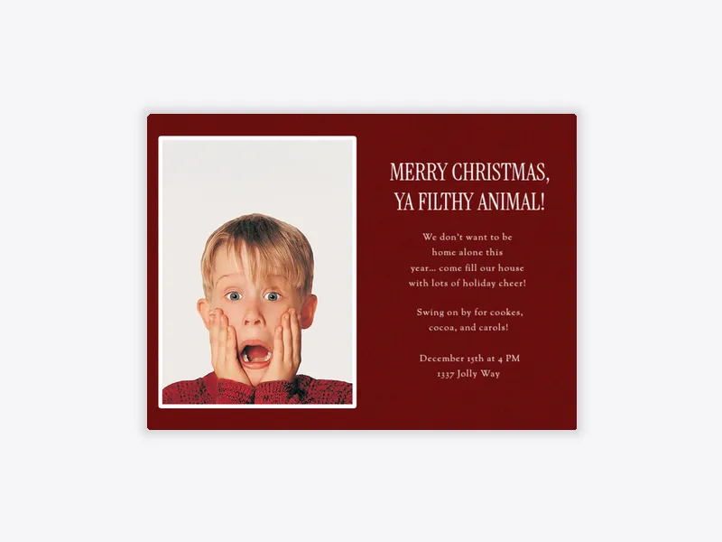 Winter Whimsy (Photo) - christmas - Invitation