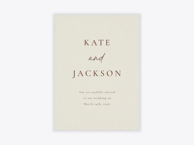 Classic Commitment - wedding_day - Invitation