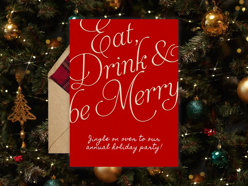 Eat, Drink & Be Merry - holiday_party - Invitation