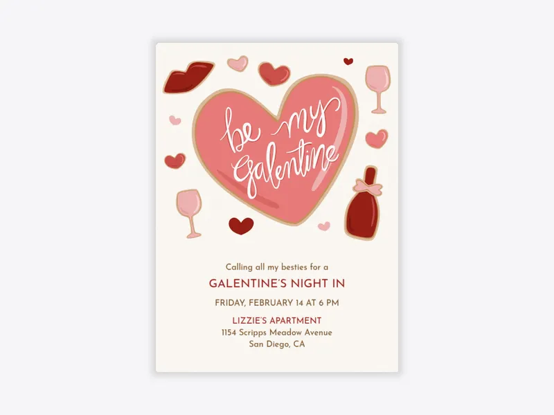 Be My Galentine - featured - Invitation