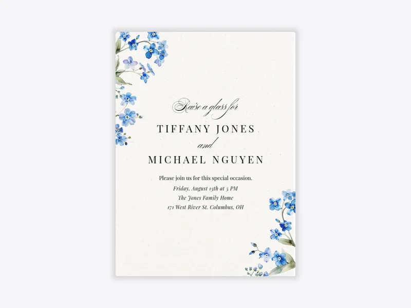 Chicory Whispers - vow_renewal - Invitation