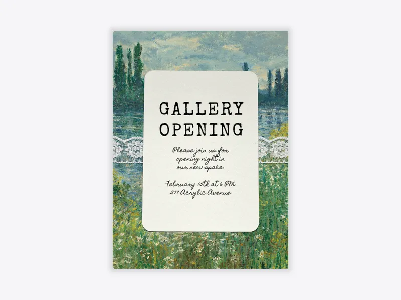 Painted Pond - arts_and_crafts - Invitation