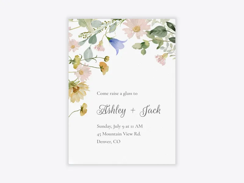 Profusion of Petals - brunch_lunch - Invitation