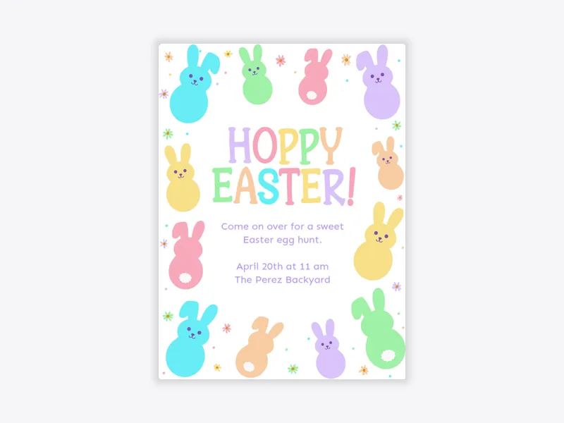 Spring Sweeties - easter - Invitation