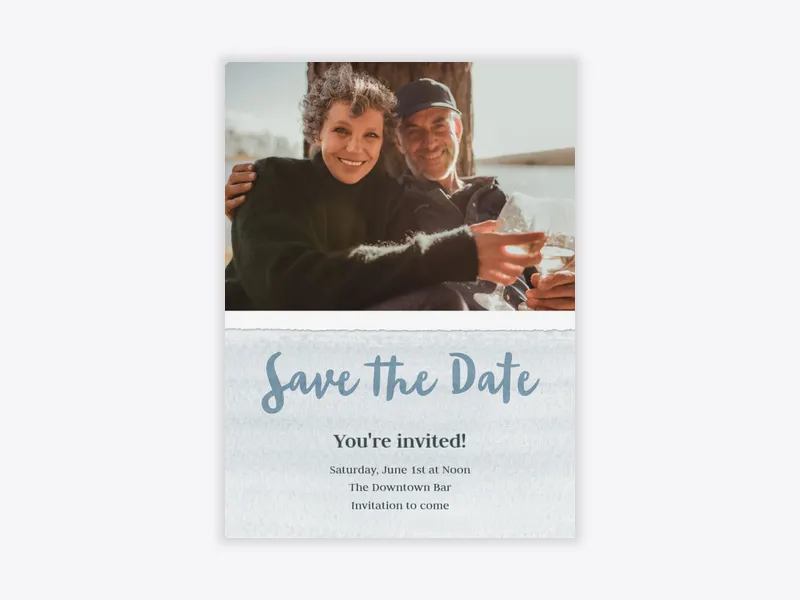 Basic Watercolor Dove Save the Date (Photo) - featured - Invitation