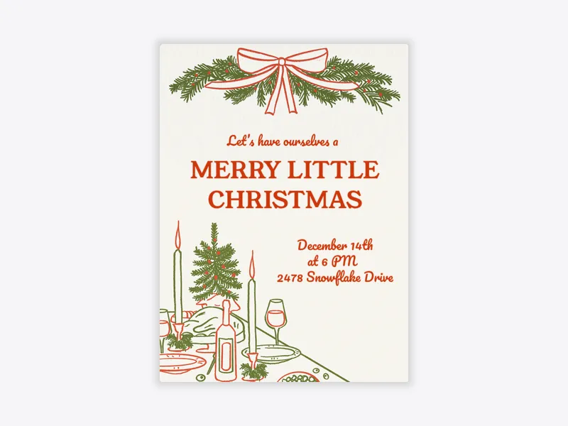 Holiday Tablescape - holiday_party - Invitation