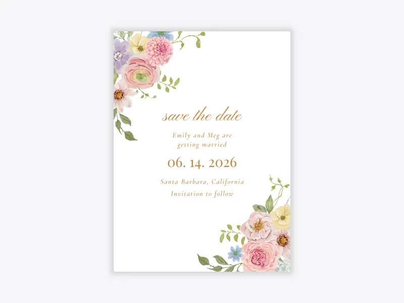 Joyful Blooms - save_the_date - Invitation