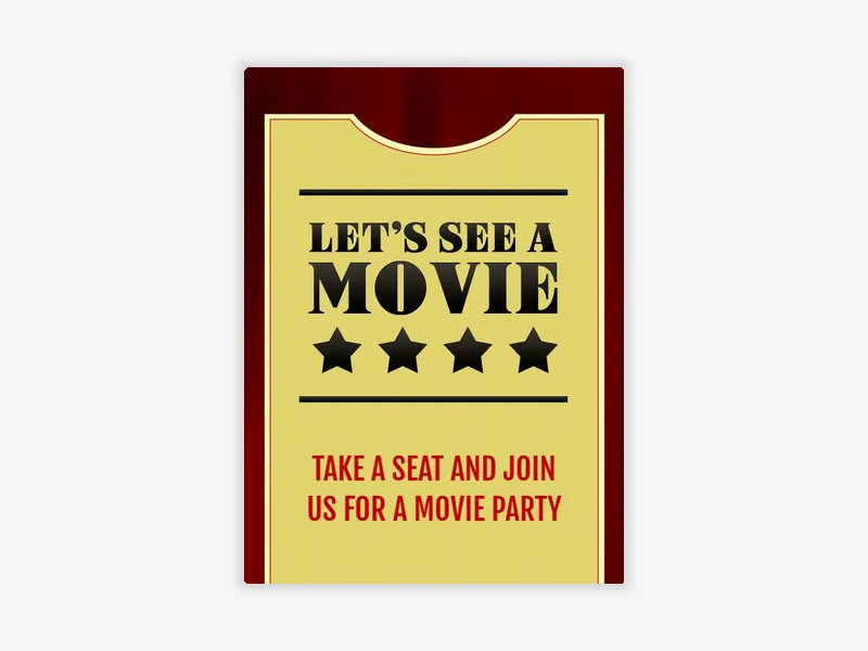 Movie Ticket - featured - Invitation