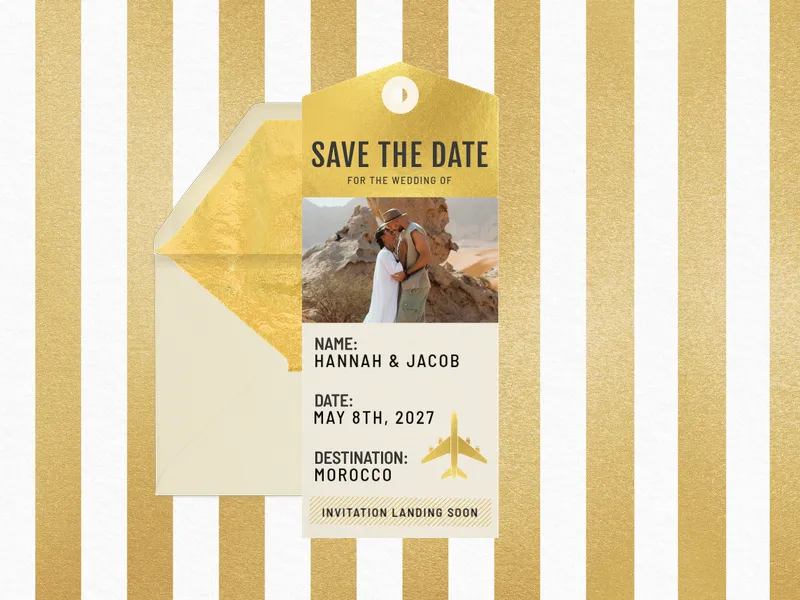 Next Stop: Save the Date (Photo) - featured - Invitation