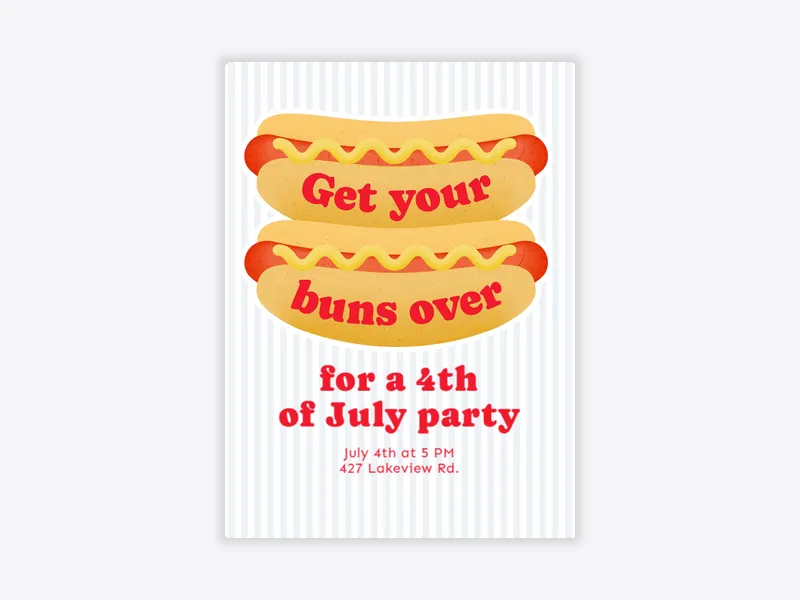 Frankly Speaking - july_fourth - Invitation