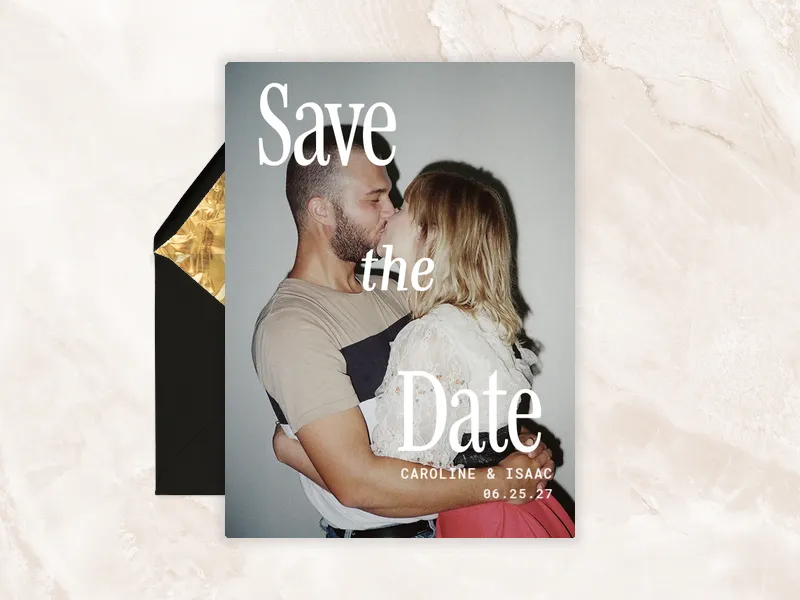 Serif Smooch (Photo) - featured - Invitation