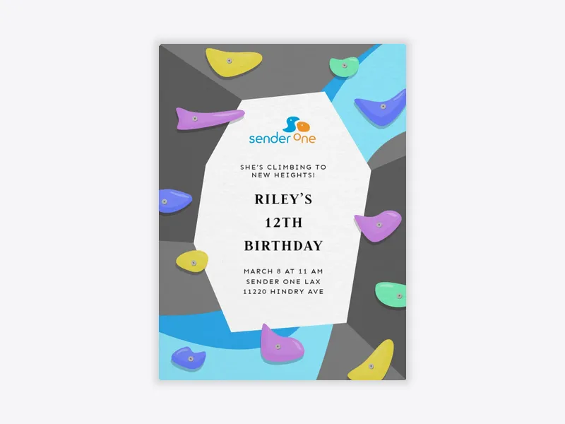 Sender One: Rockin’ Birthday - sender_one - Invitation