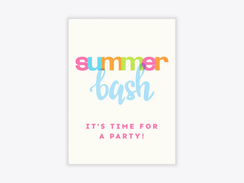 Summer Bash - family_gathering - Invitation
