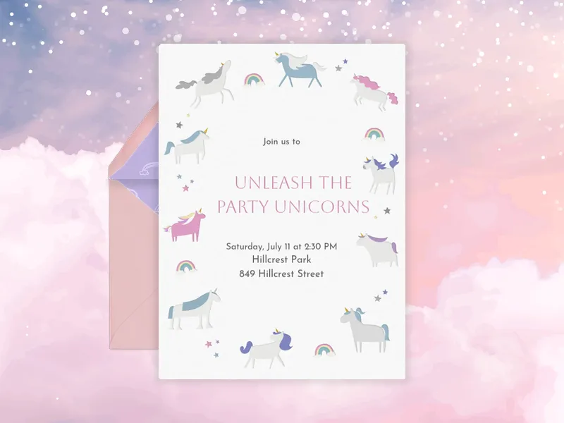 Unicorns - virtual_events - Invitation