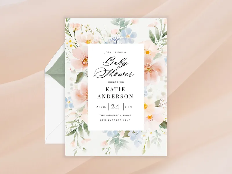 Blossom Jubilee - baby - Invitation