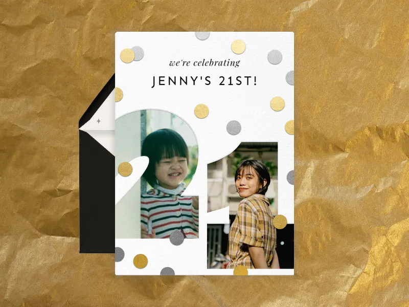 Big 21 (Photo) - 21st_birthday - Invitation