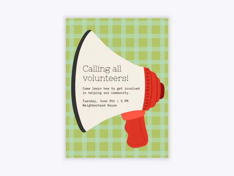 Bulletin Board - volunteering - Invitation