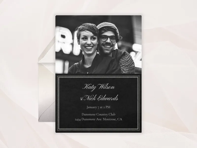Chalkboard Chic (Photo) - anniversary - Invitation