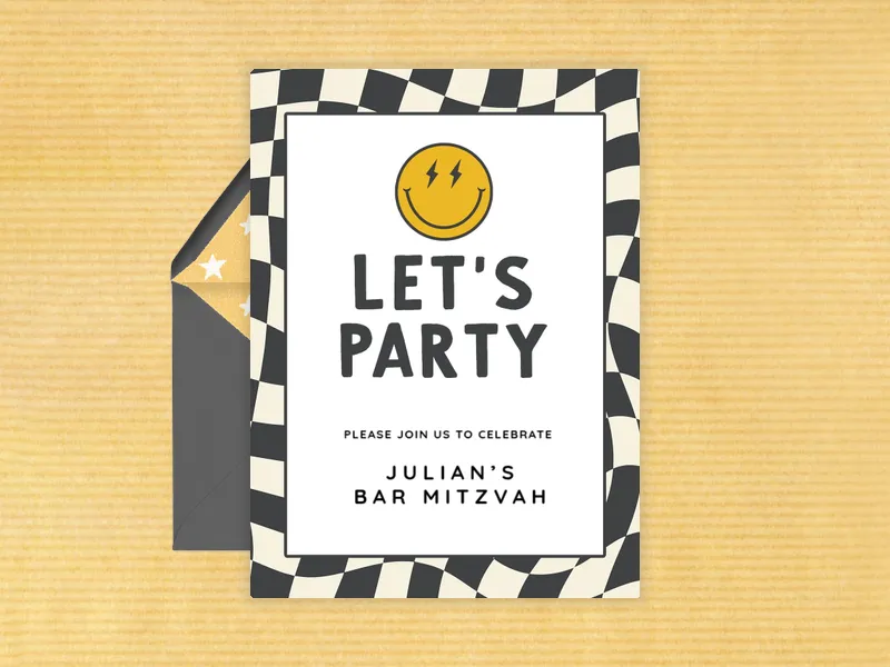 Feelin’ Groovy Bar Mitzvah - bar_bat_mitzvah - Invitation