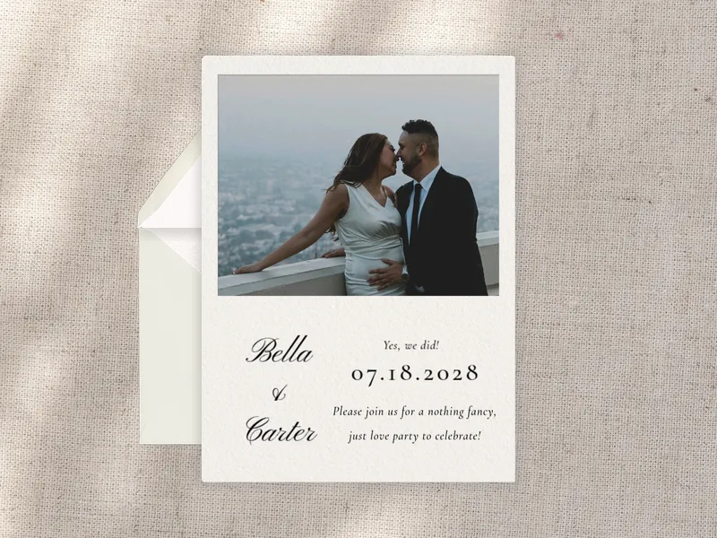 Love Notes (Photo) - elopement_party - Invitation