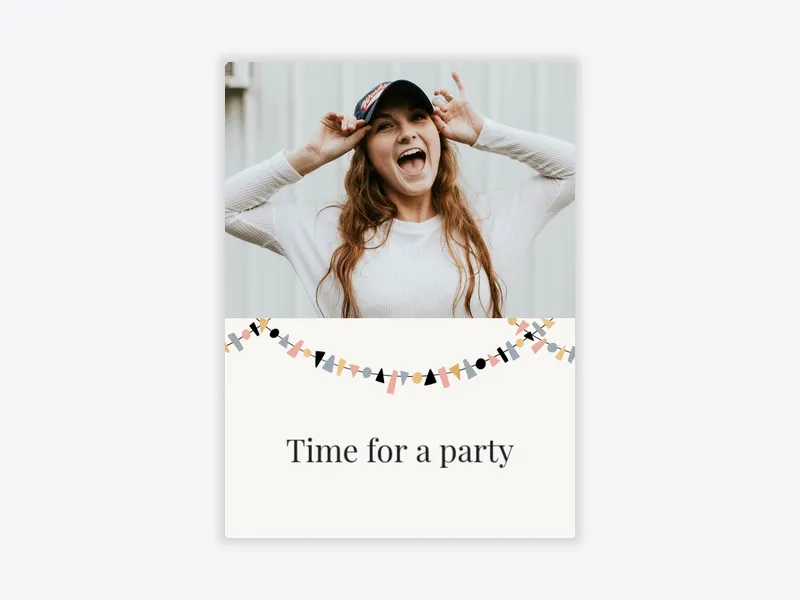 Confetti Bunting (Photo) - celebration_and_ceremonies - Invitation