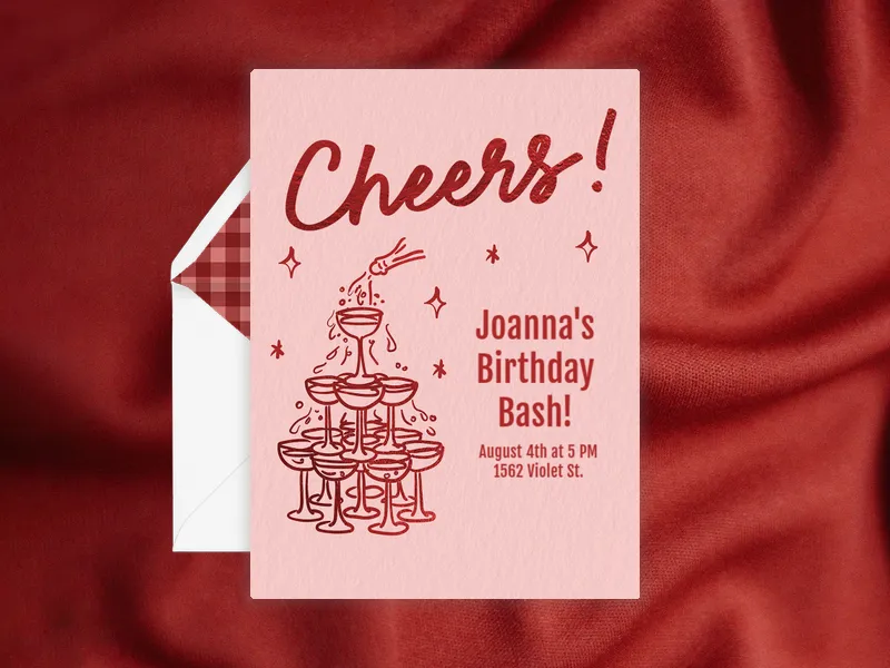 Champagne Dreams - happy_hour - Invitation