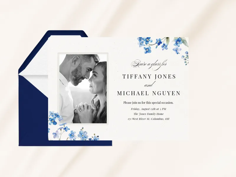 Chicory Whispers Invitation premium template design