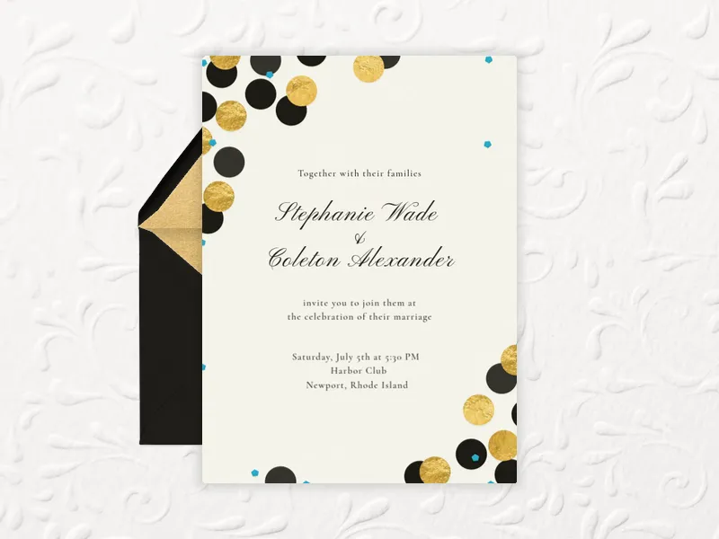 Big Confetti - anniversary - Invitation
