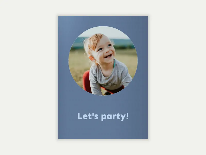Cornflower (Photo) Invitation free template design