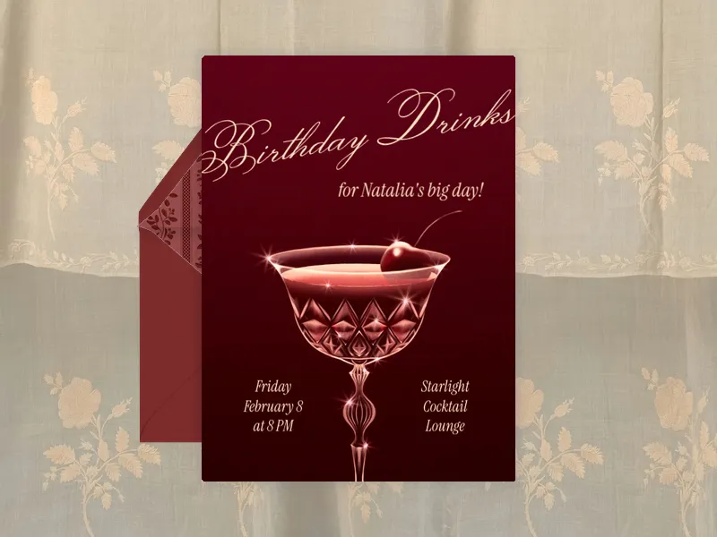 Cordial Cherry - adults - Invitation