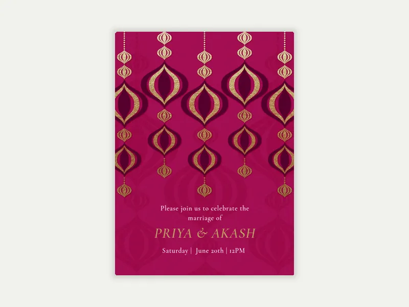 Diwali Pattern - indian_wedding - Invitation