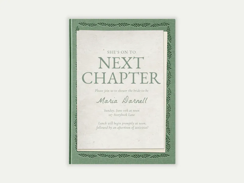 Etched Storybook - disney - Invitation