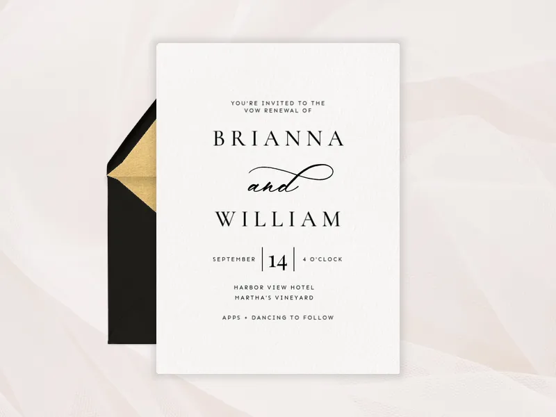 Forever Script - vow_renewal - Invitation