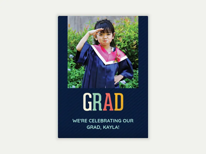 Grad (Photo) Invitation free template design