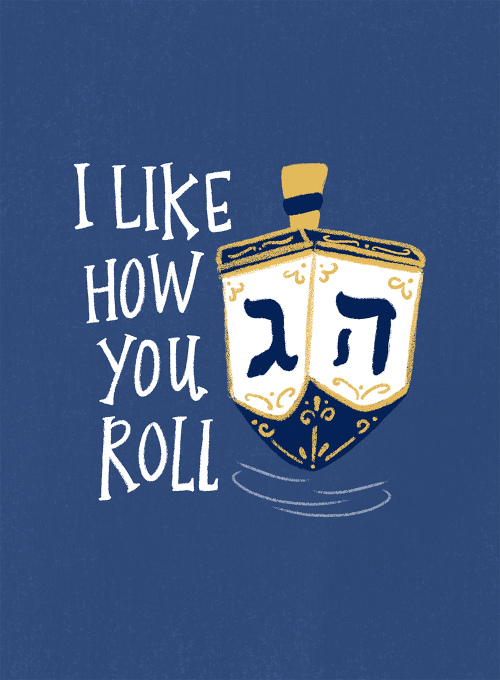 How We Roll - hanukkah_cards - Card