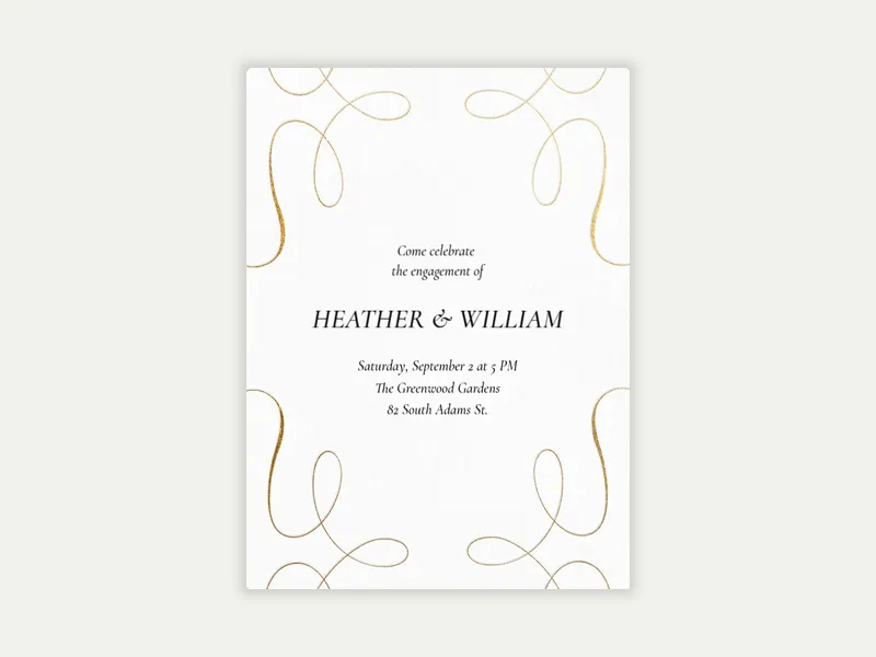 It's a Celebration - engagement - Invitation