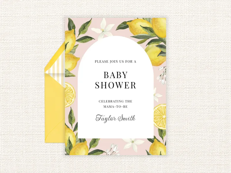 Lemons & Blossoms - baby_shower - Invitation