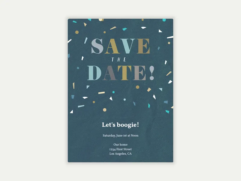 Merriest Confetti - Save the Date - baby_shower - Invitation