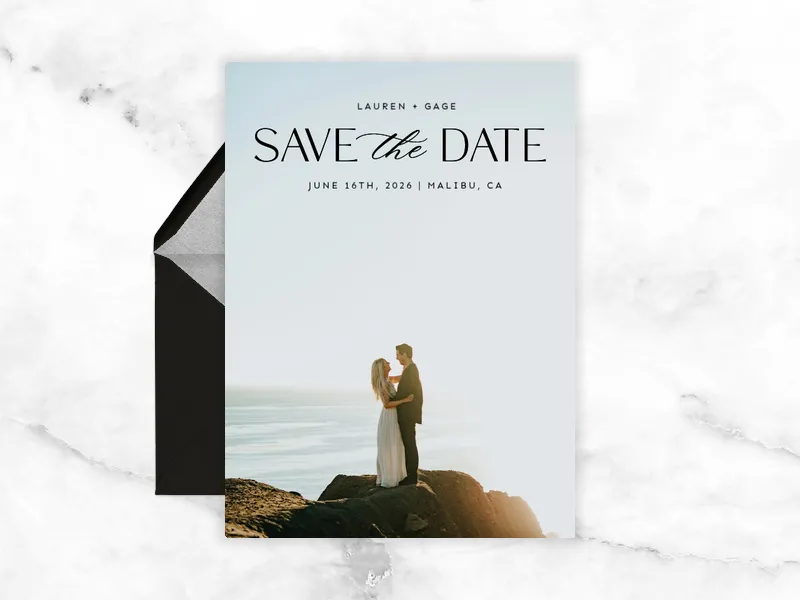Modern Moments - Save the Date (Photo) - save_the_date - Invitation